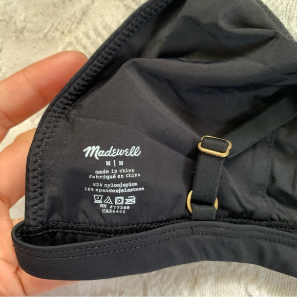 Madewell black triangle bra size medium - Picture 3 of 4